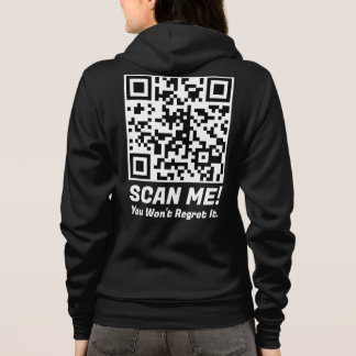Lustiger QR-Scan mich! Lustiger Bedauern-Witz Hoodie