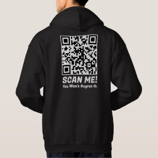 Lustiger QR-Scan mich! Lustiger Bedauern-Witz Hoodie