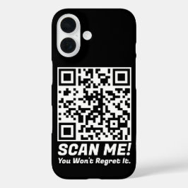 Lustiger QR-Scan mich! Lustiger Bedauern-Witz iPhone 16 Hülle