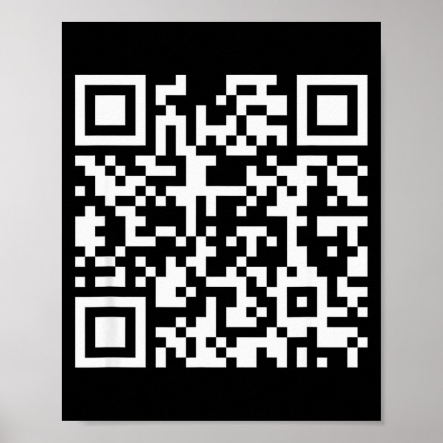 Lustiger Qr Sei kein bisschen Btch Code Sagt Zitat Poster (Vorne)
