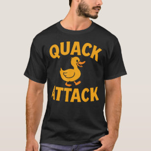 Lustiger Quack-Angriff Ente Retro Humor Süß T-Shirt