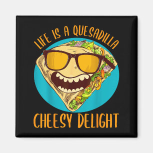 Lustiger Quesadilla-Wortwitz 5. Mai mexikanisches Magnet