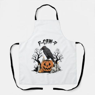 Lustiger Rabe, F-Caw-F, Totenkopf Rabe, Gothic Krä Schürze