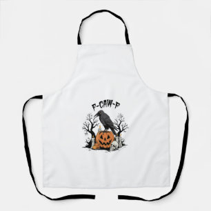 Lustiger Rabe, F-Caw-F, Totenkopfrabe, Gothic-Kräh Schürze