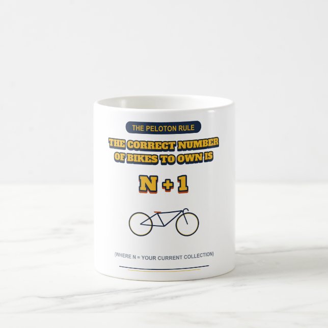 Lustiger Radfahrer-Becher Kaffeetasse (Mittel)