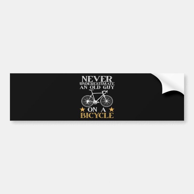 Lustiger Radfahrer Humor Autoaufkleber (Vorne)