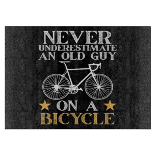Lustiger Radfahrer Humor Schneidebrett