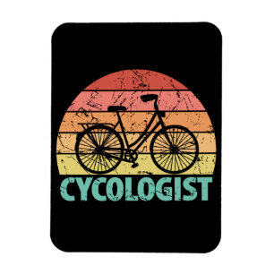 Lustiger Radfahrer-Witz Magnet