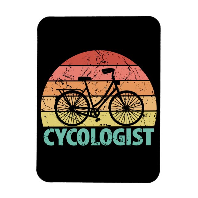 Lustiger Radfahrer-Witz Magnet (Vertikal)