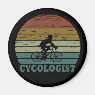 Lustiger Radfahrerruhestand - Vintage Cycologist  Magnet