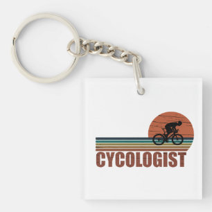 Lustiger Radfahrerruhestand - Vintage Cycologist Schlüsselanhänger