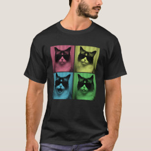 Lustiger Ragdoll-Katzenliebhaber Süße Pop-Art-Foto T-Shirt