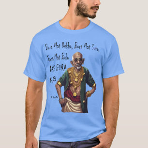 Lustiger Rapper Mahatma Gandhi Zitat Bas Bura Karo T-Shirt