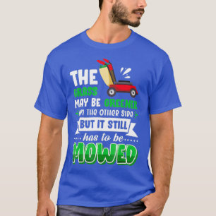 Lustiger Rasenmäher-Bier-Vater-Gartenarbeit-Gemäht T-Shirt