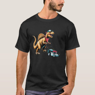 Lustiger Rasenmäher Spinosaurus Dinosaurier Rasenm T-Shirt