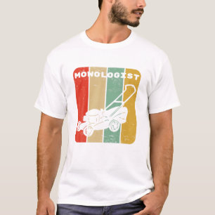 Lustiger Rasenmäher Vintage Mowologist Gartenarbei T-Shirt