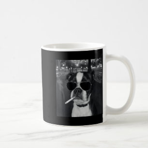 Lustiger rauchender Hund Meme Zigarette Gen Z Meme Kaffeetasse