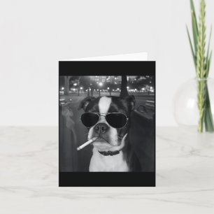 Lustiger rauchender Hund Meme Zigarette Gen Z Meme Karte