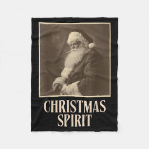Lustiger rauchender Weihnachtsmann Weihnachten Sri Fleecedecke