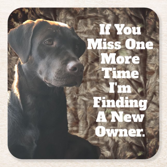 Lustiger Rechteckiger Pappuntersetzer (Vorderseite)