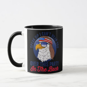 Lustiger Redneck 4. Juli Amerikanische Flagge USA  Tasse