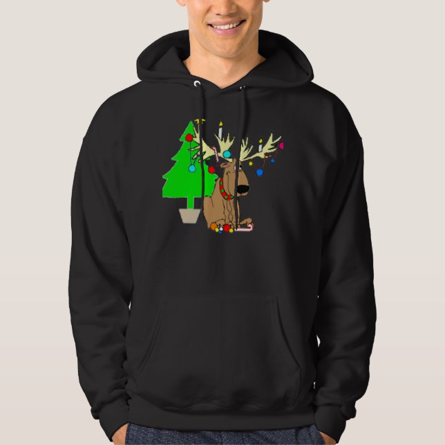 Lustiger Ren-FeiertagHoodie Hoodie (Vorderseite)