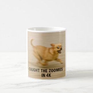 Lustiger rennender Hund Becher Kaffeetasse