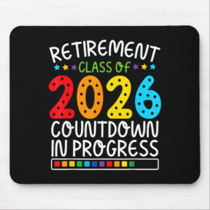 Lustiger Renten Countdown 2026 Bunte Zukunft Li Mousepad