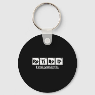 Lustiger Rentner-Chemiker-Geschenk Periodensystem Schlüsselanhänger