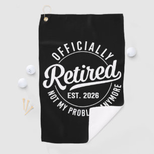Lustiger Rentner Golfer 2026 Est 2026 Golfhandtuch
