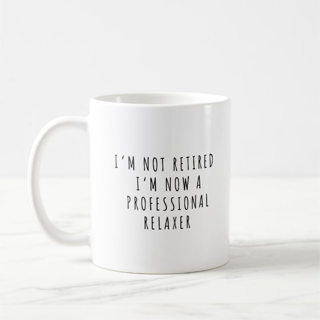 Lustiger Rentner-Kaffeebecher Rentner-Geschenke  Kaffeetasse (Links)