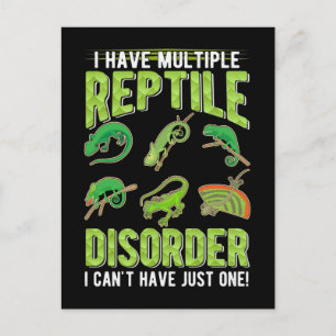 Lustiger Reptilien-Gecko-Echsen-Liebhaber Postkarte