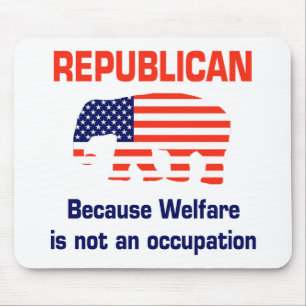 Lustiger Republikaner - Wohlfahrt Mousepad