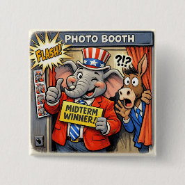 Lustiger Republikanischer Elefant Zwischentermin-W Button