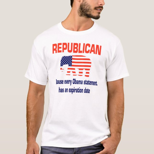 Lustiger republikanischer Obama T-Shirt (Vorderseite)