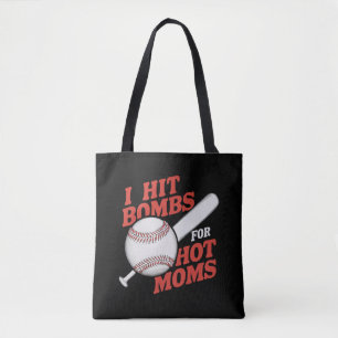 Lustiger Retro-Baseball: Ich schlage Bomben für he Tasche