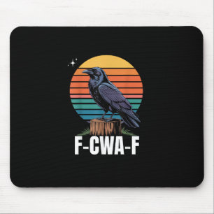 Lustiger Retro-F-Kaw-F-Vogel Krähe Krähe Vogel  Mousepad