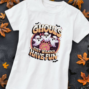 Lustiger Retro-Geist Halloween-Wortspiel T-Shirt