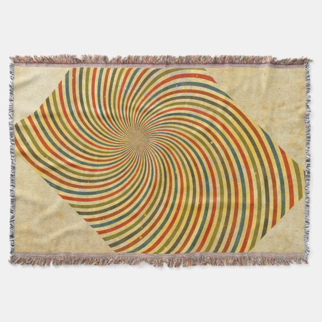 Lustiger Retro-Grunge-Strudel + deine Idee Decke (Vorderseite)