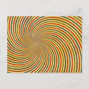 Lustiger Retro-Grunge-Strudel + deine Idee Postkarte
