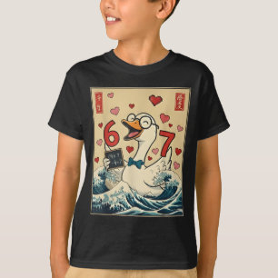 Lustiger Retro-Japanischer-Gans-Lehrer-6-7-Meme-Va T-Shirt