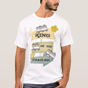 Lustiger Retro RV-Camper/Anhänger-T - Shirt