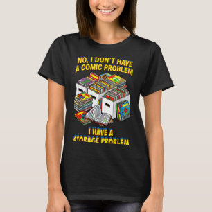Lustiger Retro-Superheld-Nerd-Geek-Leser-Comicbuch T-Shirt