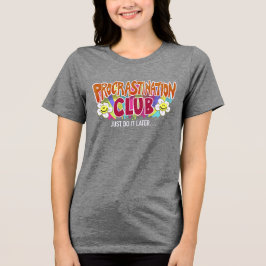 Lustiger Retro-Verschiebungsclub Regenbogen Tri-Blend Shirt