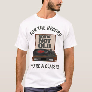 Lustiger Retro-Vinyl-Humor Du bist ein Klassiker G T-Shirt