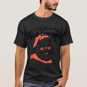 Lustiger Retro-Weihnachtsmann, lass uns etwas groß T-Shirt
