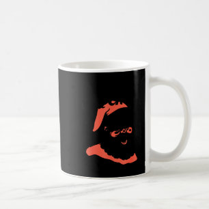 Lustiger Retro-Weihnachtsmann, zeig etwas große Ni Kaffeetasse