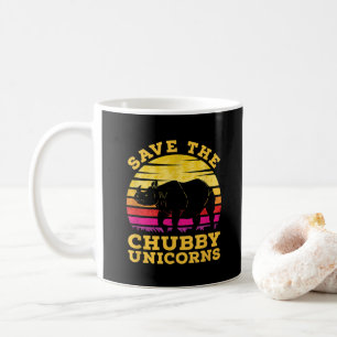 Lustiger Retter der dicken Einhörner Zoo Wärter Kaffeetasse