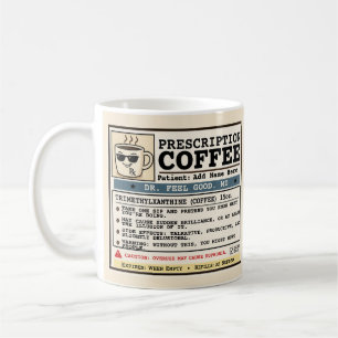 Lustiger Rezept RX Kaffee individuell anpassbare T Kaffeetasse
