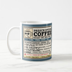 Lustiger Rezept RX Kaffee individuell anpassbare T Kaffeetasse
